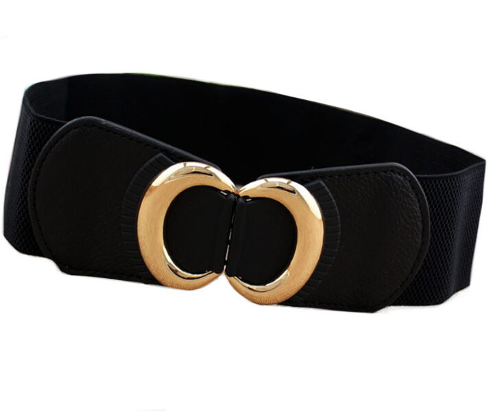 Golden Ring Black Stretch Elastic Belt 