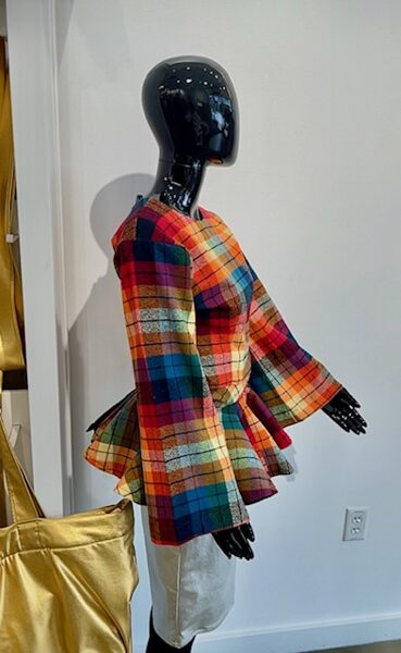 Ballerina Flare Plaid Blouse/Jacket